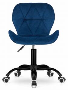 Ciemnoniebieskie krzesło biurowe NOTO VELVET