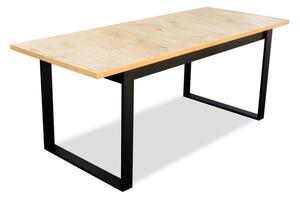 Stół rozkładany industrialny metal 80x160x200cm