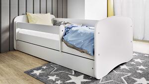 Łóżko dziecięce białe z szufladą 140x70 cm