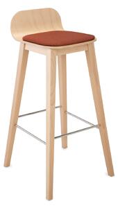 Hoker drewniany Malmo Wood Plus 4HW z tapicerowanym siedziskiem