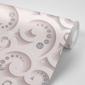 Samoprzylepna tapeta abstrakcyjny brokat z nutą różu