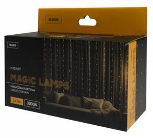 Kurtyna świetlna lampki świąteczne 200 LED 3x1m 3000K DC 5V MAGICZNE LAMPKI Ecolight