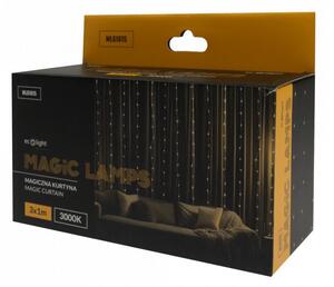 Kurtyna świetlna lampki świąteczne 200 LED 3x1m 3000K DC 5V MAGICZNE LAMPKI Ecolight