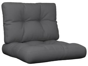 Poduszki na sofę z palet, 2 szt., antracytowe, tkanina