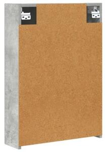 Szafka z lustrem do łazienki betonowy szary 50 x 14,5 x 70 cm