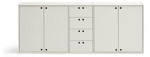 Kremowa komoda 197x80x40 cm Wally – Teulat