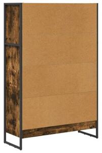 Szafka na książki dąb dymny 80 x 30 x 121 cm