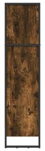 Szafka na książki dąb dymny 80 x 30 x 121 cm