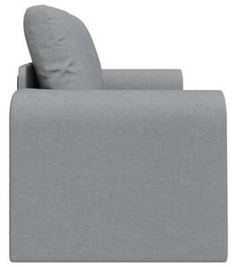 Sofa bed jasnoszary 148 x 71 x 83 cm tkanina