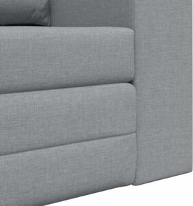 Sofa bed jasnoszary 148 x 71 x 83 cm tkanina