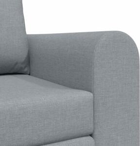 Sofa bed jasnoszary 148 x 71 x 83 cm tkanina