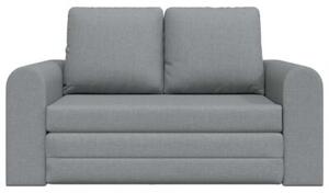 Sofa bed jasnoszary 148 x 71 x 83 cm tkanina