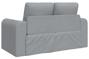 Sofa bed jasnoszary 148 x 71 x 83 cm tkanina