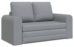Sofa bed jasnoszary 148 x 71 x 83 cm tkanina