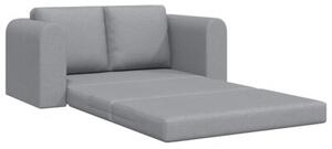 Sofa bed jasnoszary 148 x 71 x 83 cm tkanina