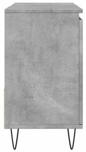 Szafka pod umywalkę, szarość betonu, 65x33x60 cm
