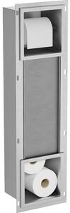 Mexen X-Wall-BP uchwyt na papier toaletowy z magazynkiem, inox - 1914