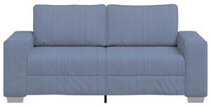 Sofa dwuosobowa, niebieska, 180x77x82 cm, tkanina sztruksowa