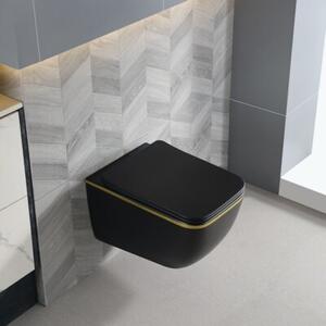 Miska WC HYDROSAN YUZU-MTB-GL-TR-03 Prostokątny Czarny mat