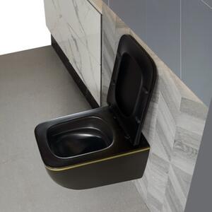 Miska WC HYDROSAN YUZU-MTB-GL-TR-03 Prostokątny Czarny mat