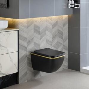 Miska WC HYDROSAN YUZU-MTB-GL-TR-03 Prostokątny Czarny mat
