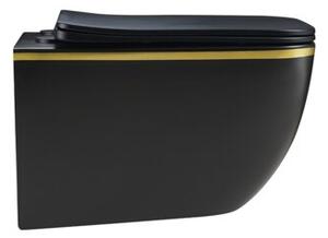 Miska WC HYDROSAN YUZU-MTB-GL-TR-03 Prostokątny Czarny mat