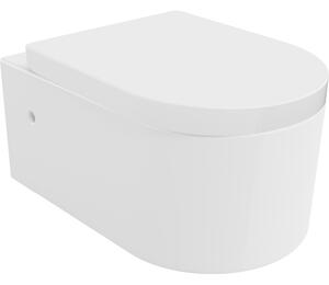 Mexen Sofia miska wc z deską wolnoopadającą twarda, biała połysk - 30798000