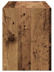 Szafka z 2 szufladami, stare drewno, 60x31x40 cm