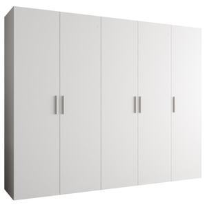 Szafa uchylna otwierana Bari 1 250 wys. 202 cm biaÅy + u. srebrny