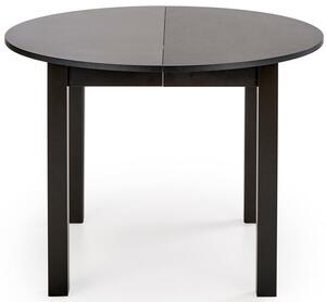 Czarny okrągły stół rozkładany kuchenny - Faxo