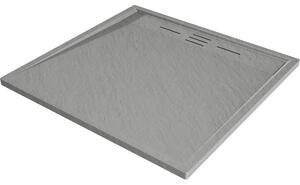 Mexen Amon brodzik kwadratowy SMC 80 x 80 cm, szary - 4F618080