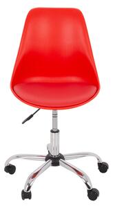 Fotel biurowy czerwony CHUBBY