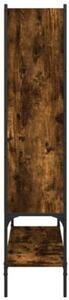 Regał na książki, przydymiony dąb, 102x30x141,5 cm