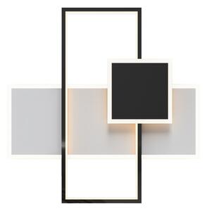 Lampa sufitowa geometryczna czarno-biała SALO LED