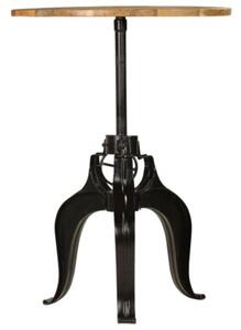 Stolik barowy z litego drewna mango, 75x(76-110) cm
