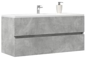 Szafka pod umywalkę, szarość betonu, 100x38,5x45 cm, płyta
