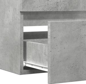 Szafka pod umywalkę, szarość betonu, 100x38,5x45 cm, płyta
