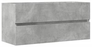 Szafka pod umywalkę, szarość betonu, 100x38,5x45 cm, płyta
