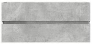 Szafka pod umywalkę, szarość betonu, 100x38,5x45 cm, płyta