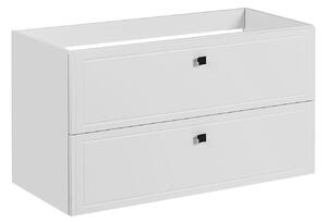 Biała nowoczesna szafka pod umywalkę z szufladami - Mantis 3X 100 cm