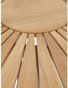 Okrągły stół ogrodowy z blatem z drewna tekowego Hard & Ellen, różne rozmiary