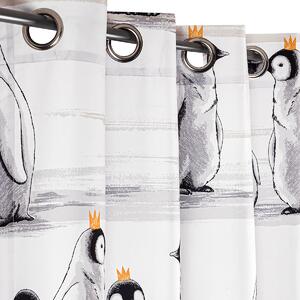 Zasłona dla dzieci Pingwiny, 140 x 245 cm