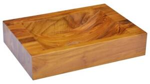 Umywalka z drewna tekowego, 50x35x10 cm