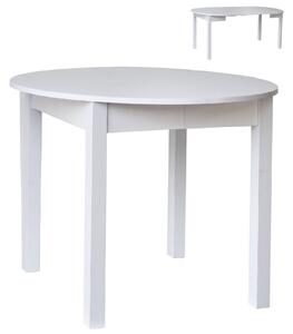 Stół 80/170 cm okrągły rozkładany, blat 1,8 cm, nogi Drewniane „ Kwadratowe ” PROMOCJA I ArtDHome