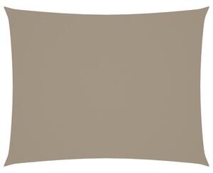 Prostokątny żagiel ogrodowy, tkanina oxford, 4x5 m, taupe