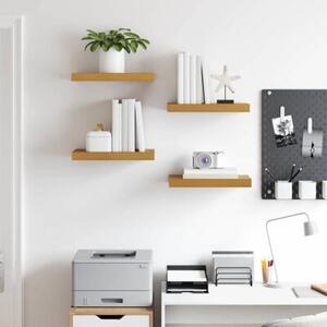 Beżowa półka na ścianę z materiału drewnopochodnego - nowoczesny design i praktyczne rozwiązania do przechowywania
