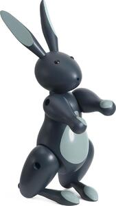 Figurka Kay Bojesen królik niebieski z drewna bukowego