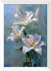 Obraz drukowany z ramą w zestawie 56x75 cm Lilies – Styler
