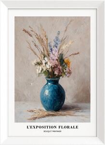 Obraz drukowany z ramą w zestawie 56x75 cm Blue Vase – Styler