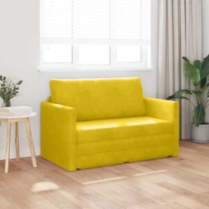 Sofa bed Å»Ã³Åty sÅonecznik 124 x 204 x 61 cm aksamit